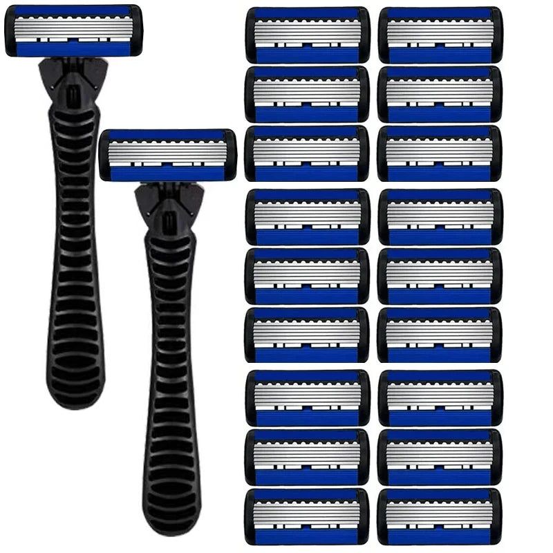 Razor Classic 6 Layer Safety Razor for Mens Shaving&Womens Hair Removal Shaving Blades Manual Shaver