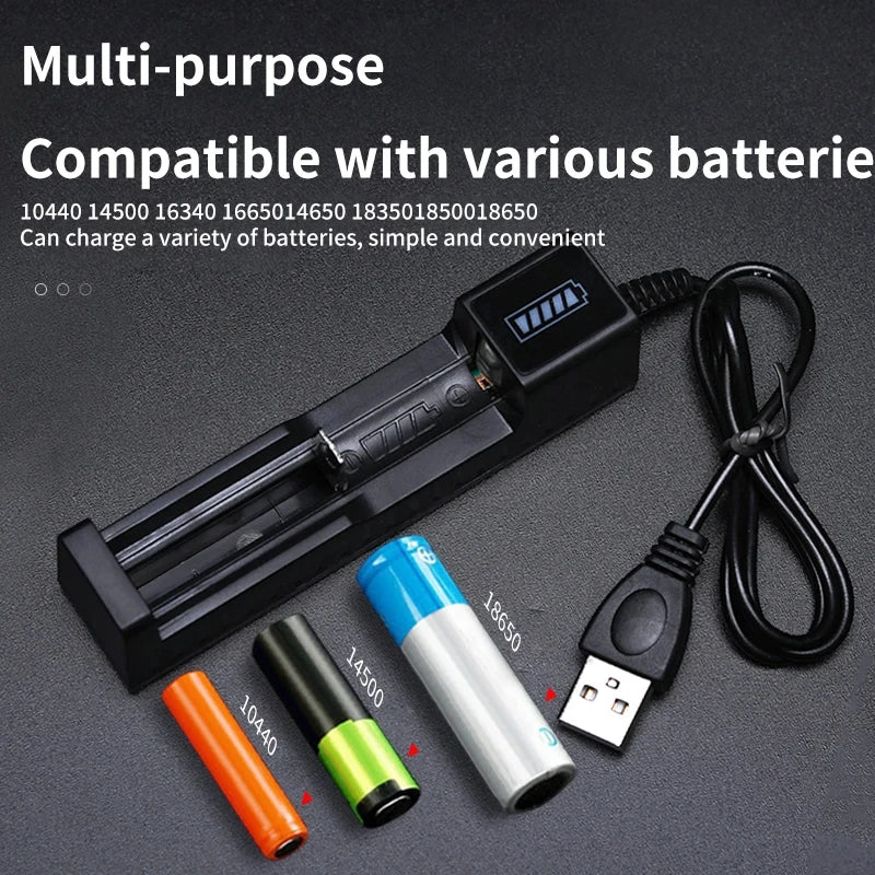 18650 Lithium Battery Charger (1/2/4 Slots)