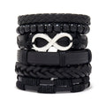 Vintage Leather Bracelet For Men Woven Set Ornament Bracelet Punk Style Men's Combo DIY Multi-layer Charm Bracelet Jewelry