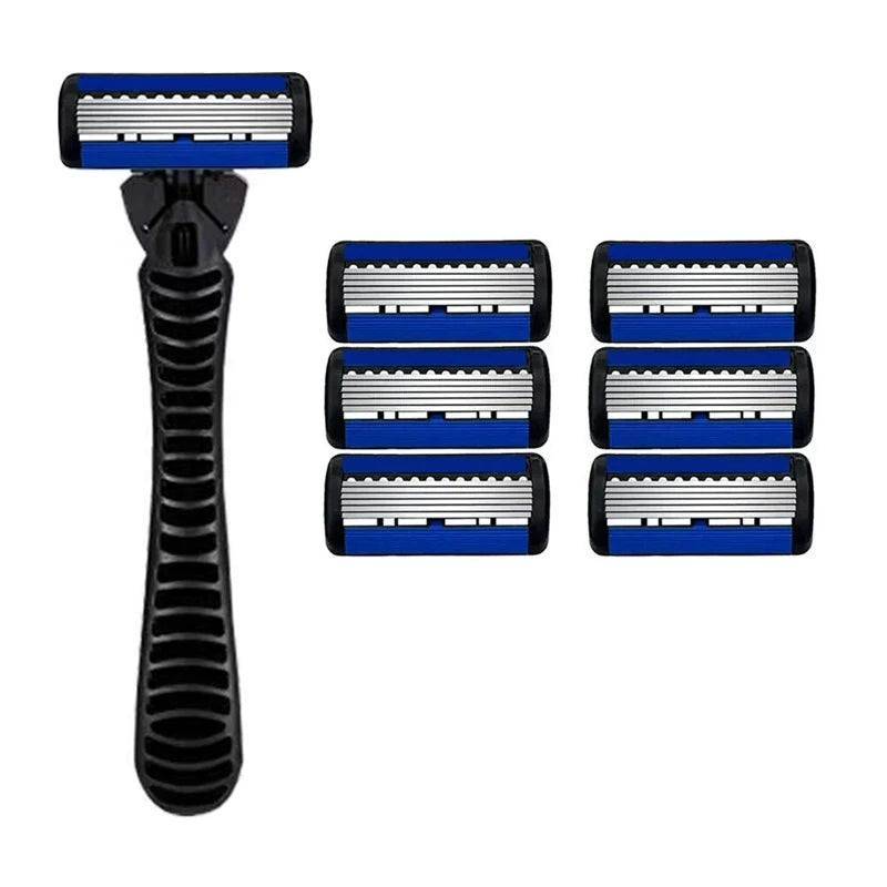 Razor Classic 6 Layer Safety Razor for Mens Shaving&Womens Hair Removal Shaving Blades Manual Shaver