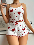 Women's Cute Heart Print Nightwear