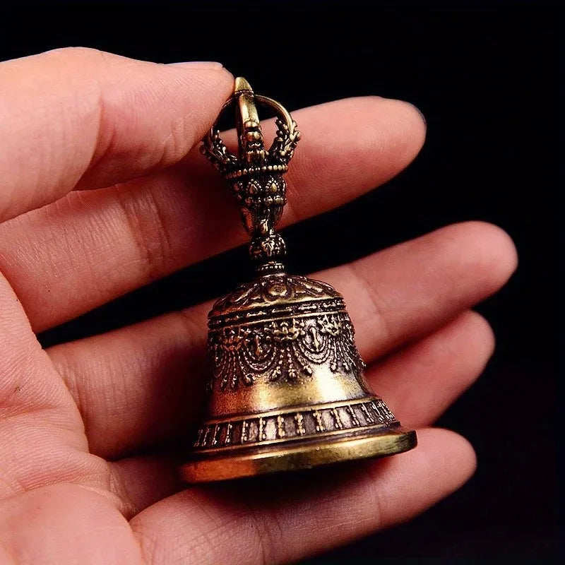 Christmas Bronze Bell Creative Gift Home Decoration Accessories Brass Handicraft Die-casting Drop Bell Key Car Button Wind Bell