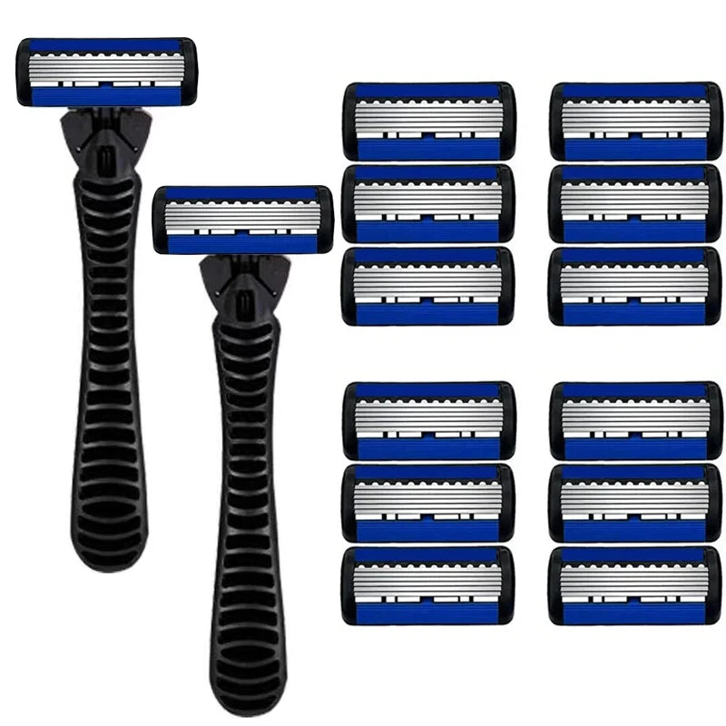 Razor Classic 6 Layer Safety Razor for Mens Shaving&Womens Hair Removal Shaving Blades Manual Shaver