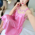 Summer Women's Sexy Slip Sleepwear for Sleeping New Female Night Dress Ladies Home Wear Sensual Nightie Lingerie Nightgown