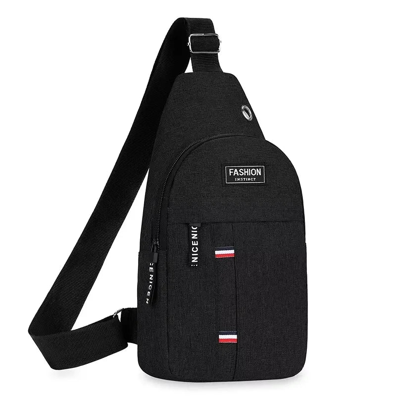 HOMEFISH Men's One Shoulder Crossbody Chest Bag, Large Capacity Fashion Small Shoulder Bag, Outdoor Sports Casual Daypack