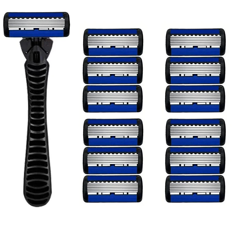 Razor Classic 6 Layer Safety Razor for Mens Shaving&Womens Hair Removal Shaving Blades Manual Shaver