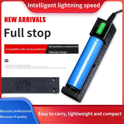 18650 Lithium Battery Charger (1/2/4 Slots)
