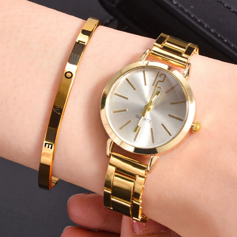 Ladies Quartz Watch Set