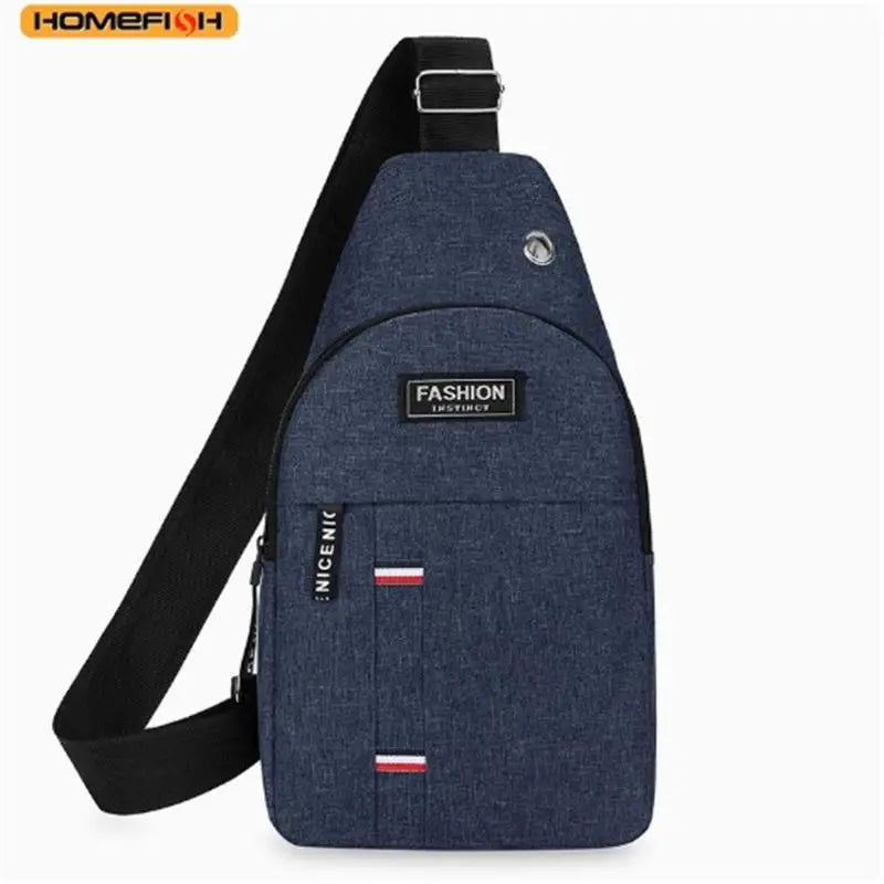 HOMEFISH Men's One Shoulder Crossbody Chest Bag, Large Capacity Fashion Small Shoulder Bag, Outdoor Sports Casual Daypack