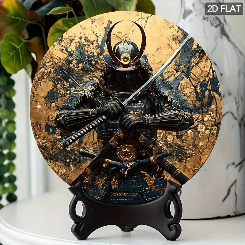 Handcrafted Archangel Michael tin Sign: 'Protect Us' Blessing–Spiritual Decor for Kitchens, Cafes, Living Rooms&Prayer Spaces