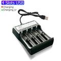 18650 Lithium Battery Charger (1/2/4 Slots)